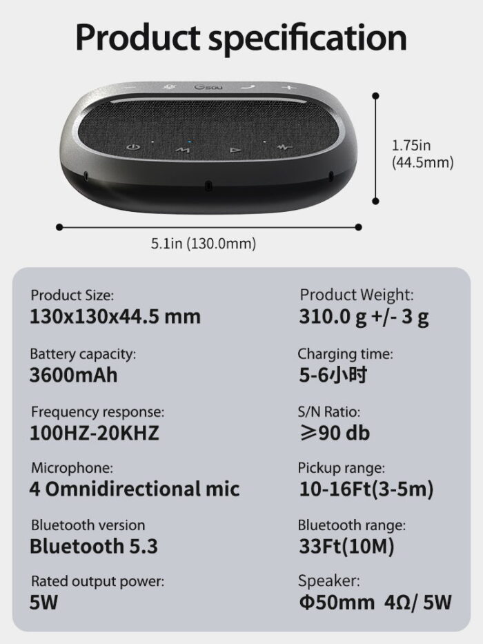 Gsou СF22 Bluetooth спикер фон — изображение 13