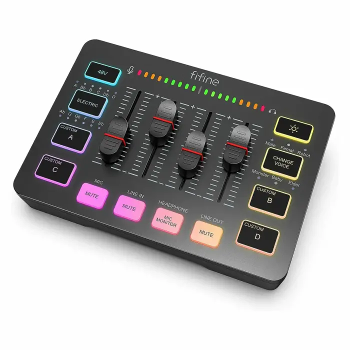Звуковая карта FIFINE SC3 mixer Apligame — изображение 5