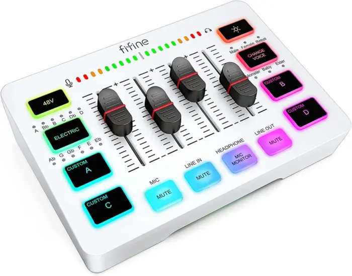 Звуковая карта FIFINE SC3 mixer Apligame — изображение 4